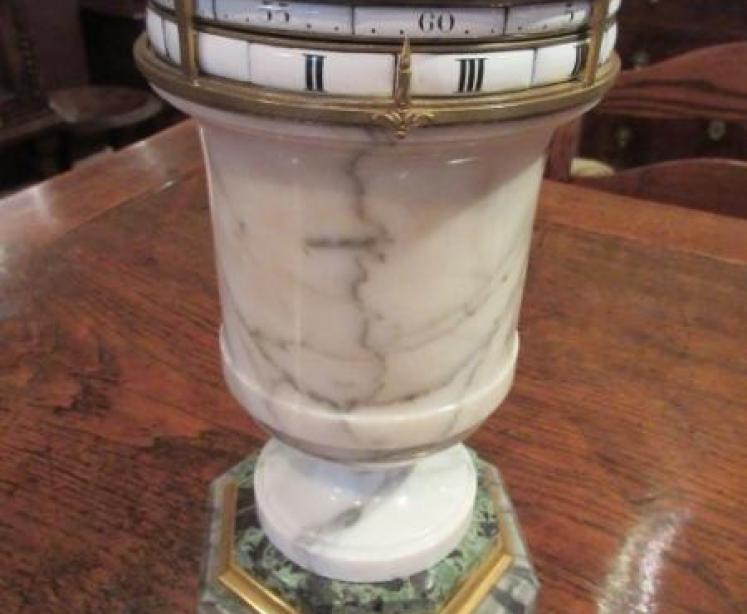Superb Rare 19th Century Marble Rotating Clock - Image 5