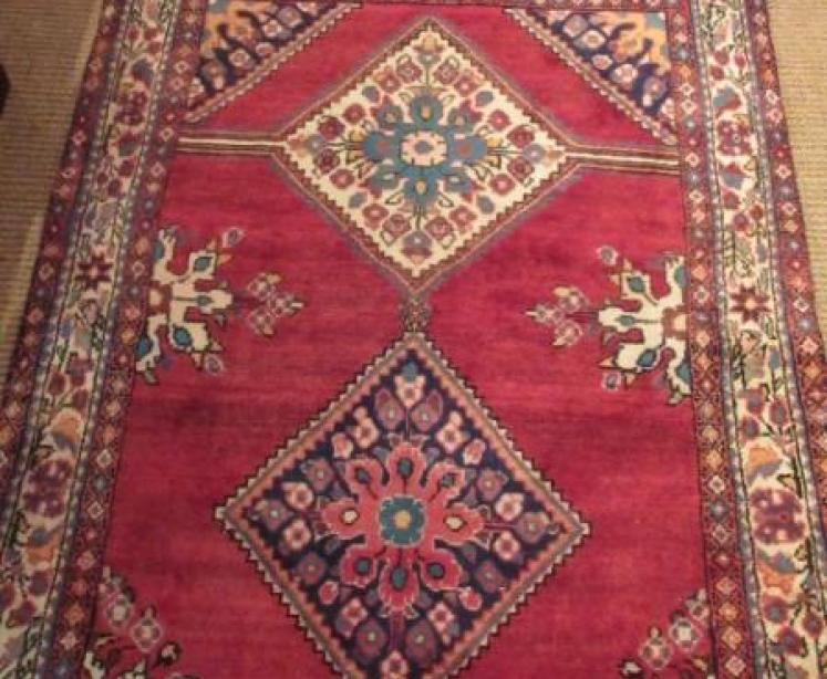 Old Persian Long Wool Rug - Image 5
