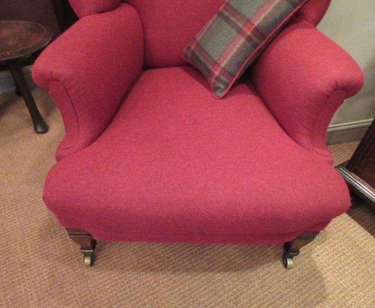 Top Quality Victorian Upholstered Wing ir - Image 3
