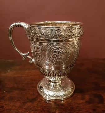 Superb Mid Victorian Edinburgh Silver Child's Cup