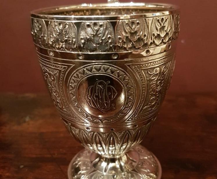 Superb Mid Victorian Edinburgh Silver Child's Cup - Image 3