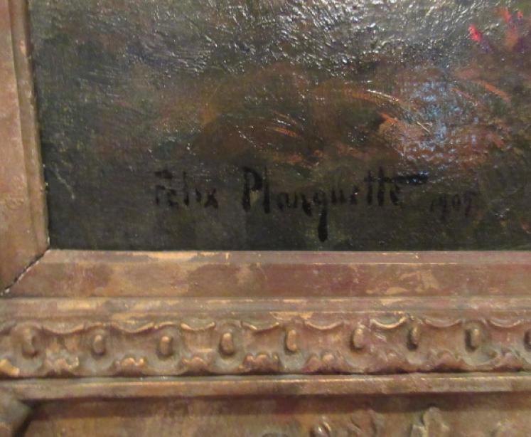 Superb Large Oil on Canvas Cattle Painting - Image 4