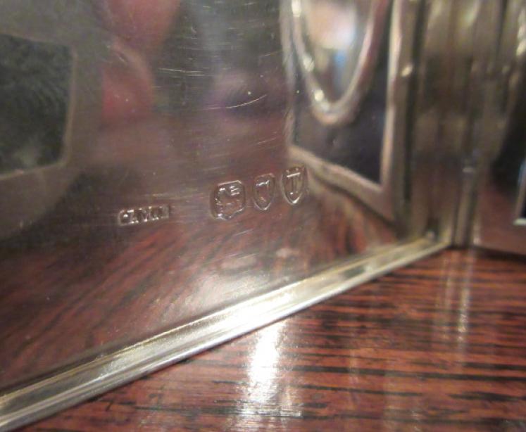 Rare Victorian Silver Hinged Door Photo Frame - Image 4