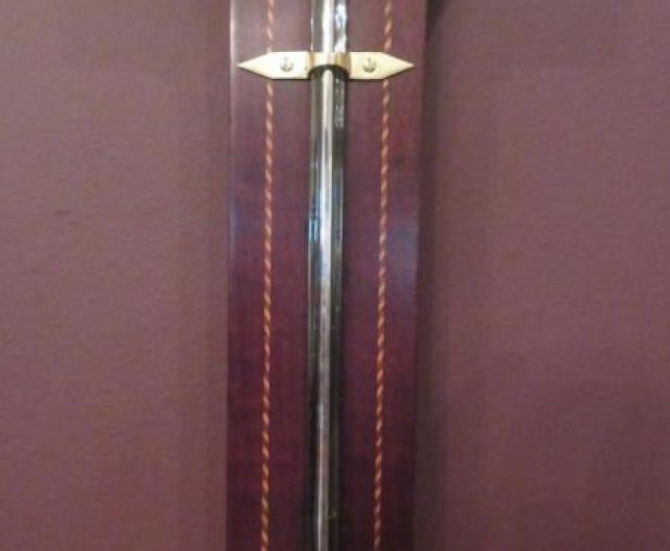 Superb George III Period Sheraton Inlaid London Stick Barometer - Image 3