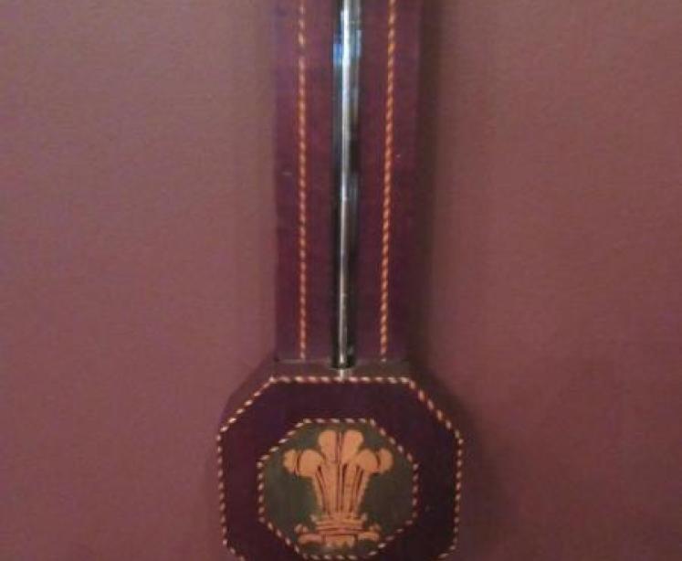 Superb George III Period Sheraton Inlaid London Stick Barometer - Image 4