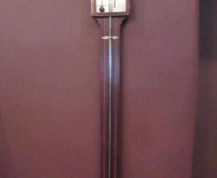 Superb George III Period Sheraton Inlaid London Stick Barometer - Image 5