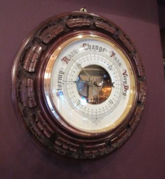 Impressive Victorian Antique Walnut 13.5" Barometer