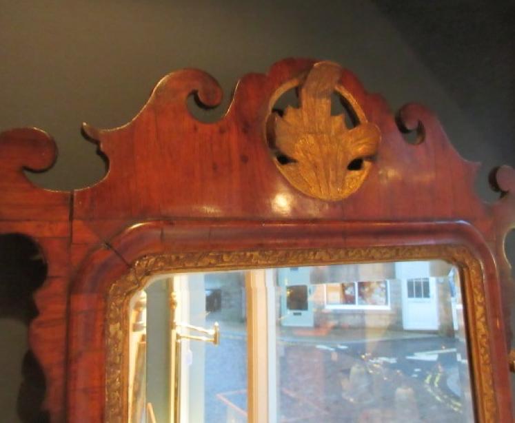 Superb George III Period Walnut & Gilt Gesso Mirror - Image 2