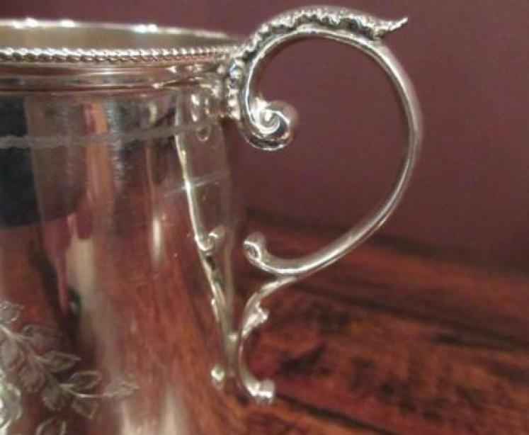 Elegant Edwardian Period Silver Child's Mug - Image 3