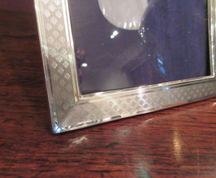 George V Period Silver Engraved Photo Frame - Image 2