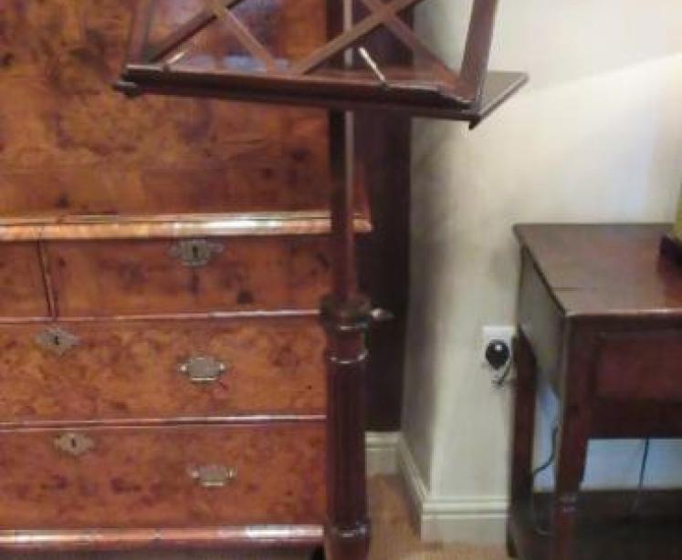 Regency Period Rise & Fall Music Stand.c.1830 - Image 5