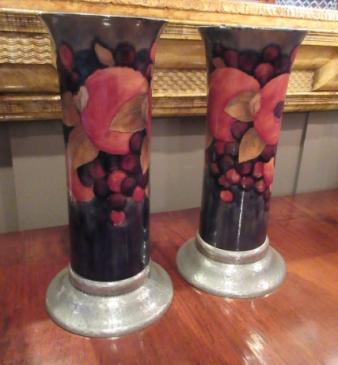 Pair of Moorcroft for Liberty Pomegranate Vases