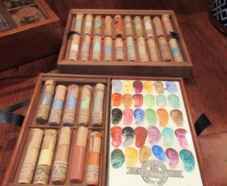 Outstanding Victorian Royal Worcester Artist Paint Box - Image 4