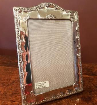 George V Decorative Silver Photo Frame