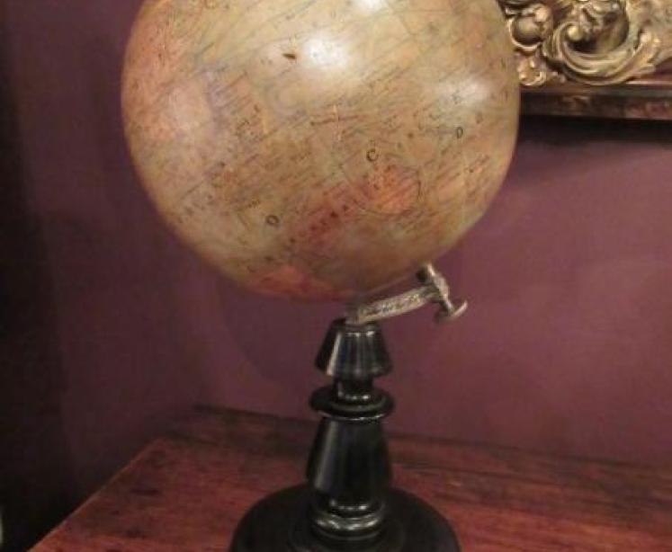 Late 19th Century 9" Plaster Terrestrial Globe - Image 1