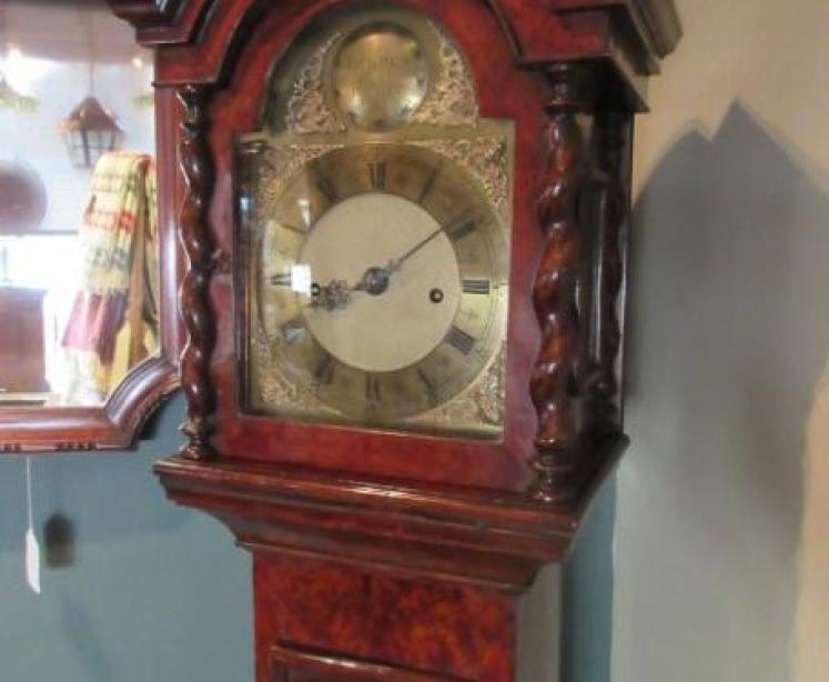 Superb 19th Century Burr Walnut Grandmother Clock - Image 1