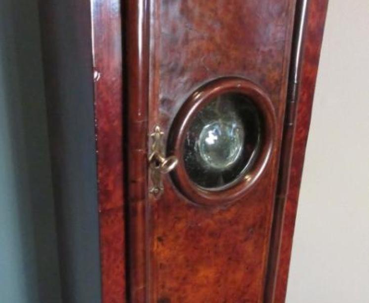 Superb 19th Century Burr Walnut Grandmother Clock - Image 3