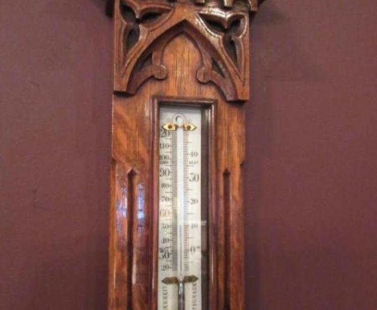 Top Quality Victorian Edinburgh Banjo Barometer - Image 3