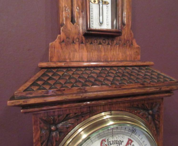 Top Quality Victorian Edinburgh Banjo Barometer - Image 4