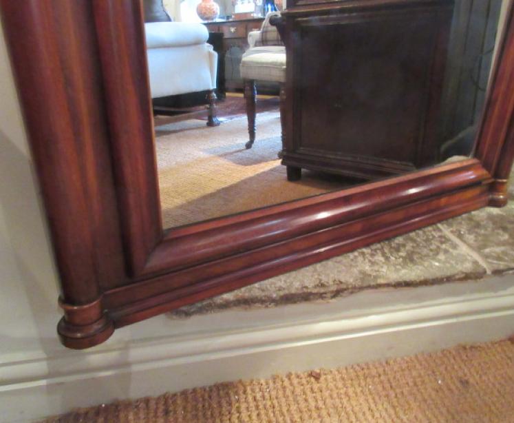William IV Period Flame Mahogany Hall Mirror - Image 4