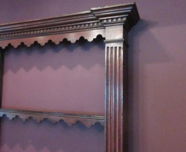 Superb George III Period Oak Dresser & Rack - Image 5