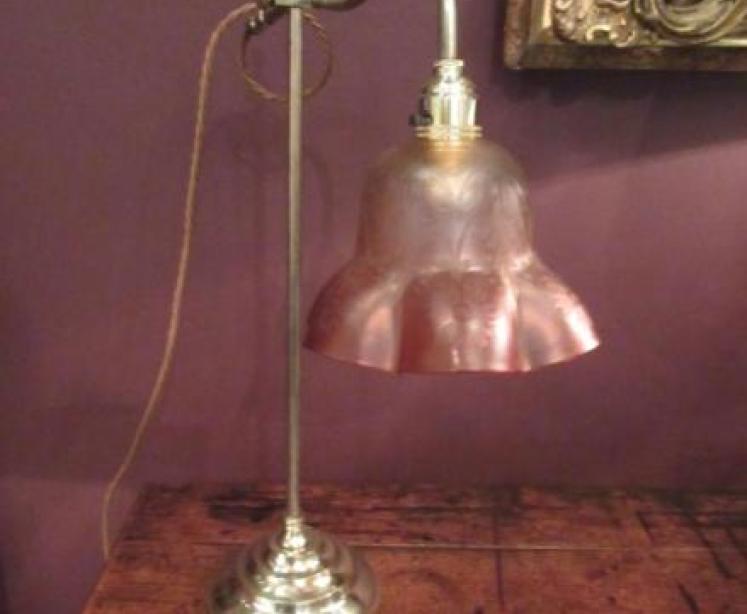 Edwardian Period Rise & Fall Table Lamp - Image 1