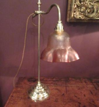 Edwardian Period Rise & Fall Table Lamp