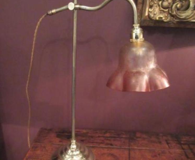 Edwardian Period Rise & Fall Table Lamp - Image 5