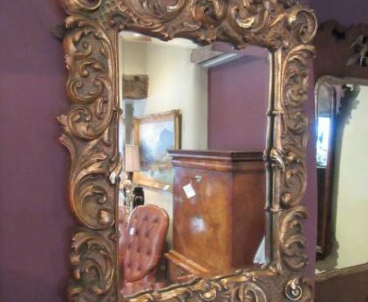 Top Quality Victorian Timber Gilt Mirror - Image 1
