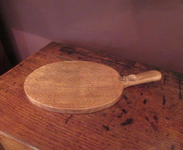 Mouseman Adzed Oak Cheeseboard - Image 1