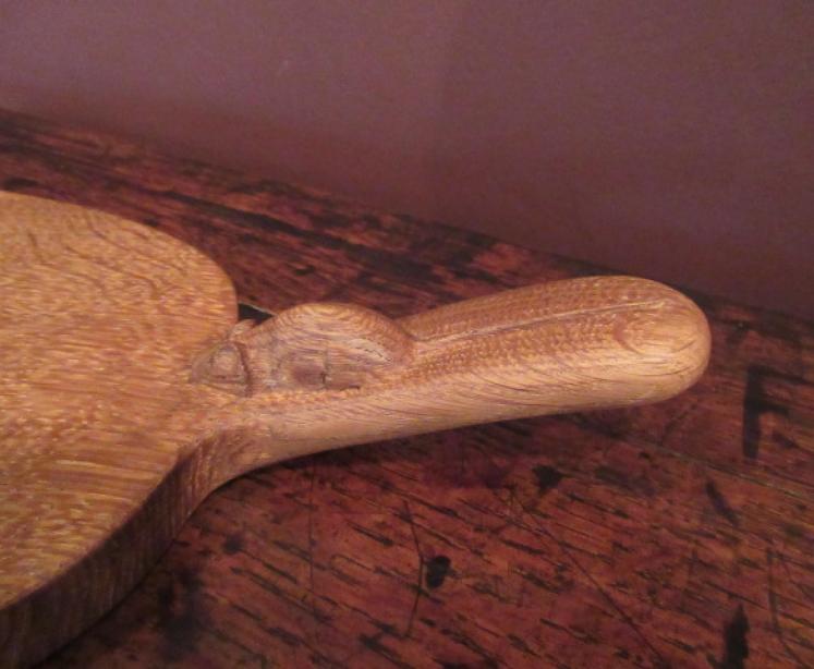 Mouseman Adzed Oak Cheeseboard - Image 2