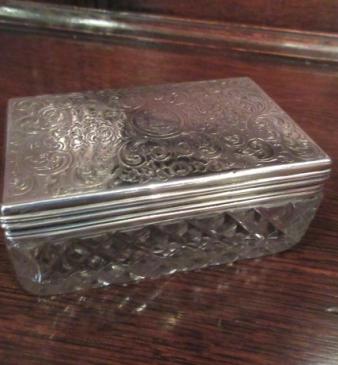 Mid 19th Century Silver Pot Porri Table Top Box