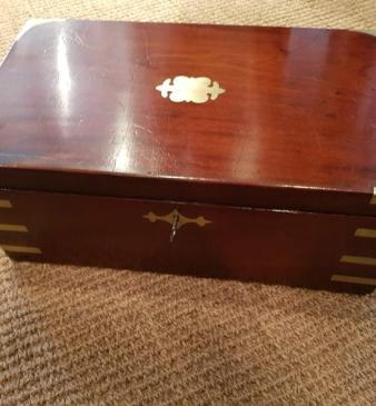 Regency Mahogany Campaign Writing Slope