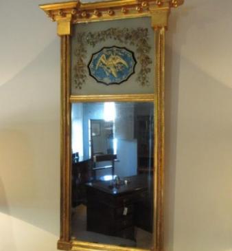 Regency Period Plaster Gilt Pier Glass Mirror