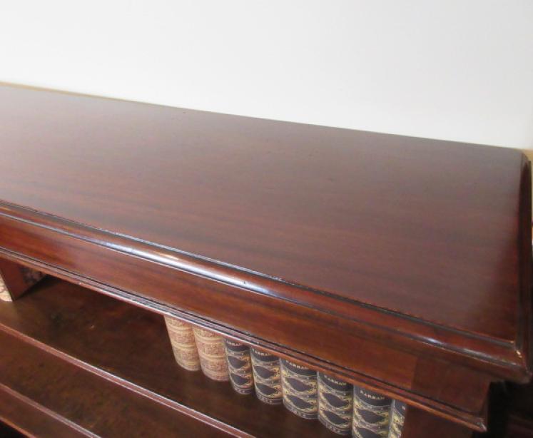 Mid Victorian Polished Mahogany Open Bookcase - Image 3
