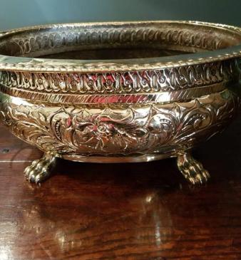 Fine Quality Regency Brass Planter