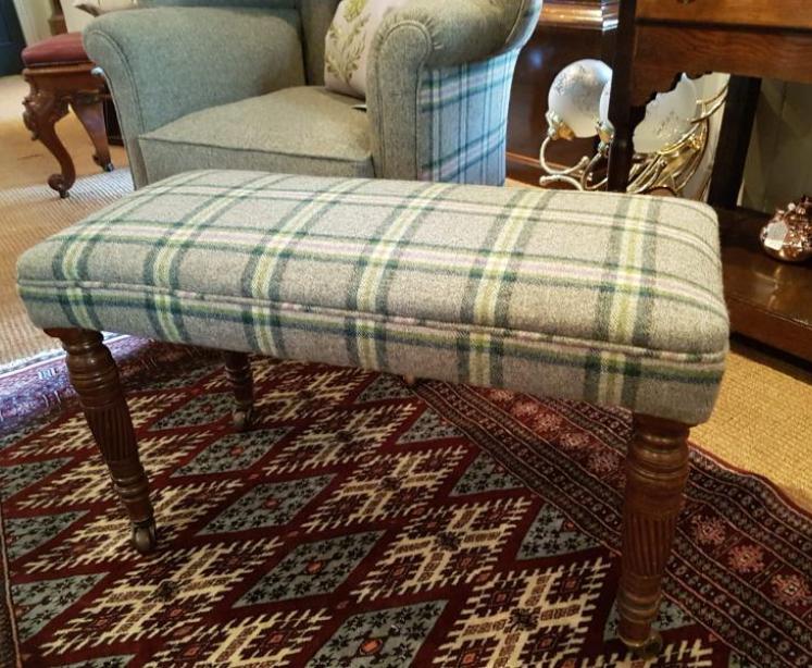 Victorian Mahogany Turned Leg Double Stool - Image 5