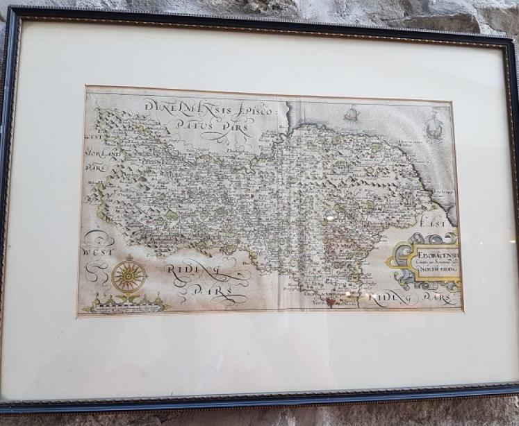 17th Century Antique Map of North Riding Of Yorkshire - Image 1