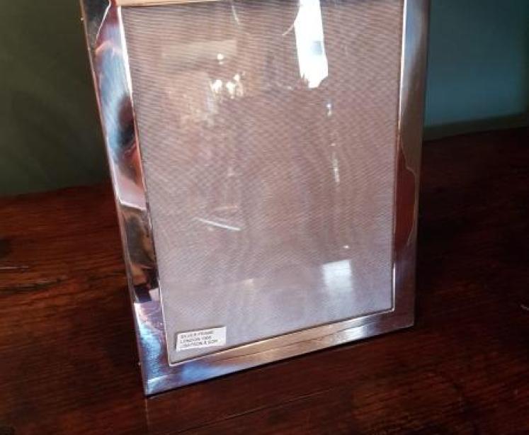 Large Edwardian Period Solid Silver Photo Frame - Image 1