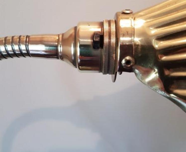 1920's Solid Brass Adjustable Desk Lamp - Image 4