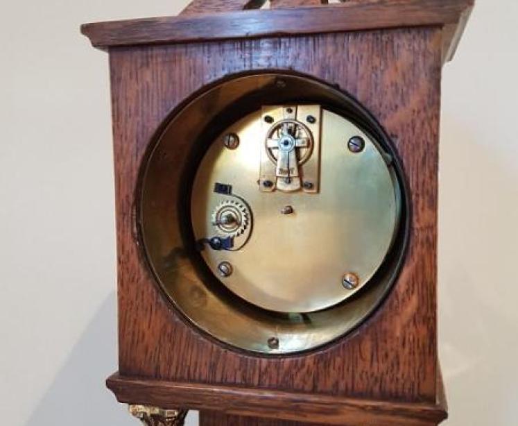 Rare 19th Century French Miniature Longcase Mantel Clock - Image 5