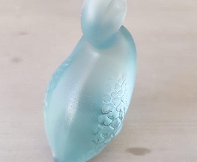 Lalique Blue Opalescent Duck - Image 4