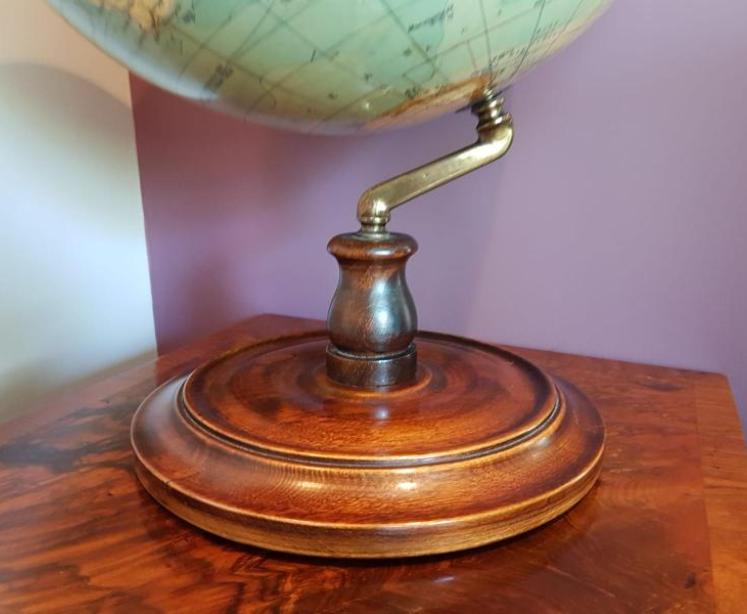 Superb Antique 1930's Phillips Plaster Terrestrial Globe - Image 3