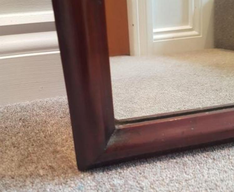 Victorian Mahogany Full Length Dressing Mirror - Image 3