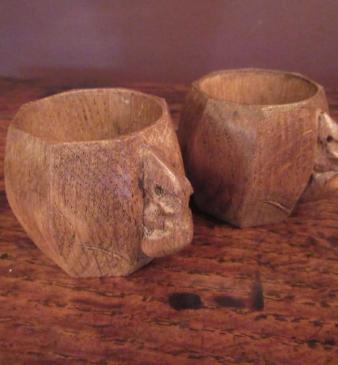 Matching Pair of Mouseman Napkin Rings