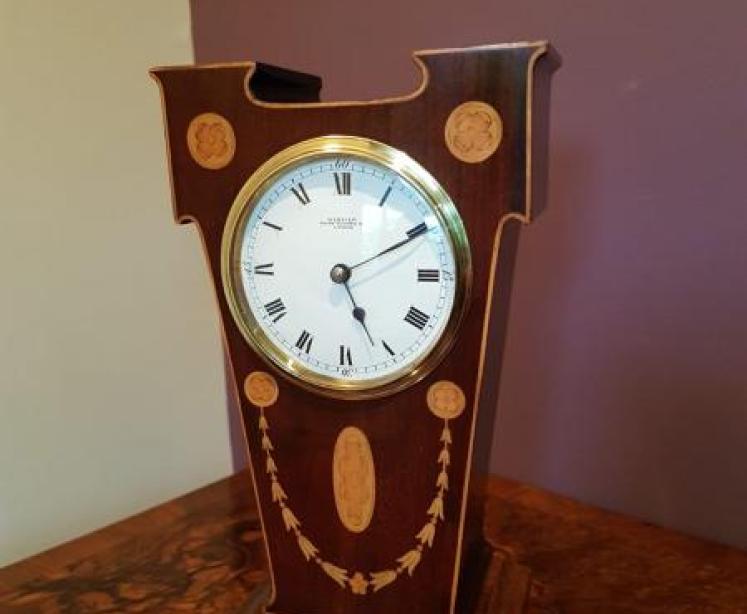 Top Quality Inlaid Edwardian Mantel Clock - Image 1