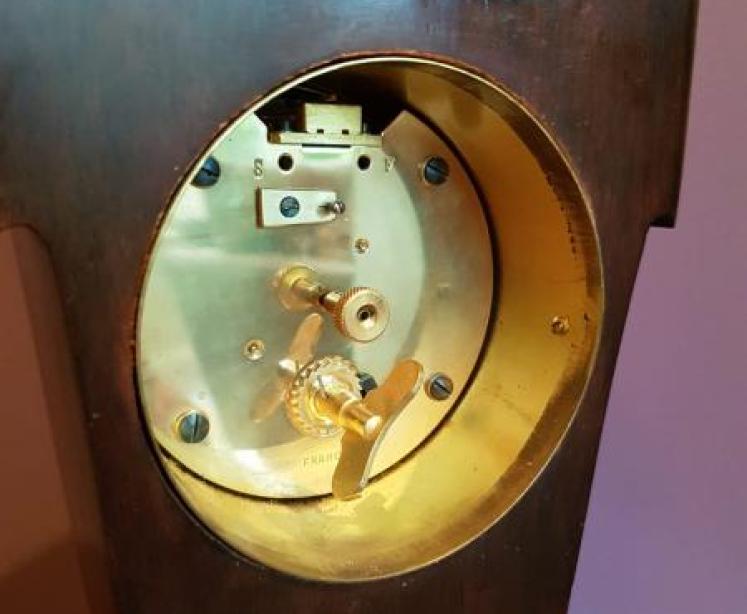 Top Quality Inlaid Edwardian Mantel Clock - Image 2