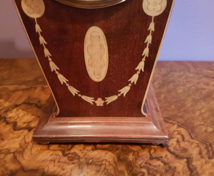 Top Quality Inlaid Edwardian Mantel Clock - Image 4