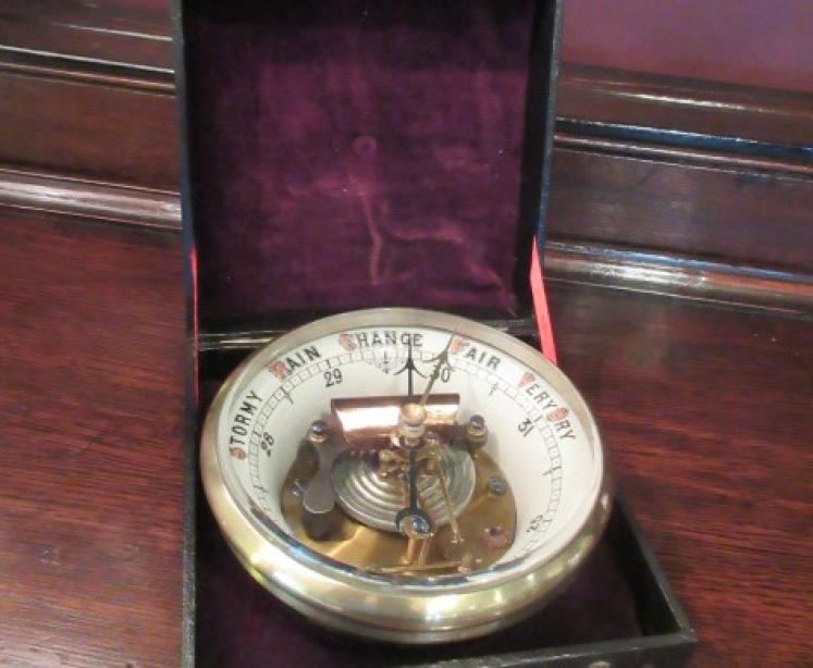 Top Quality Victorian Marine Barometer in Original Case - Image 1