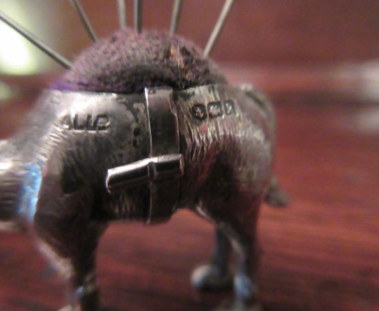 Rare Edwardian Silver Novelty 'Camel' Pin Cushion - Image 4